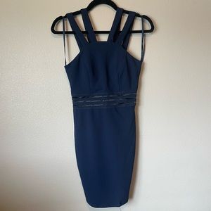Size 3 Bodycon Dress with Sheer Panel